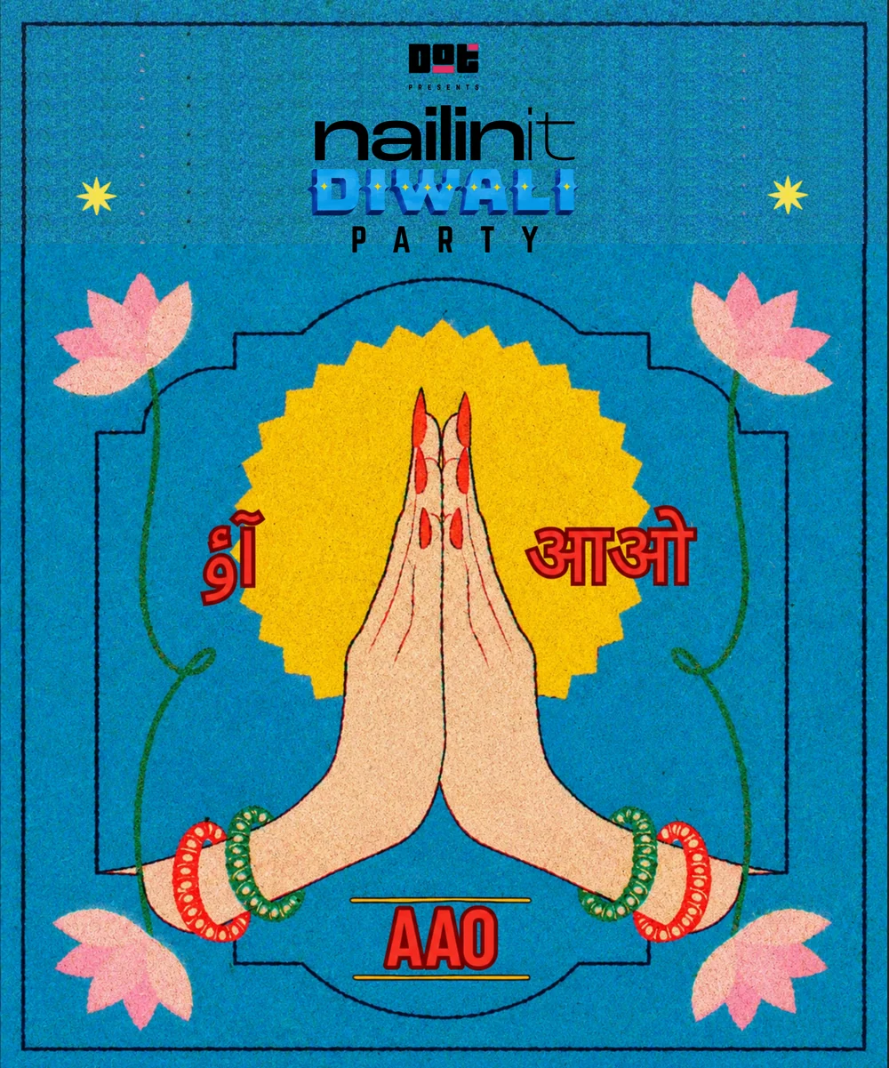 AAO: nailinit Diwali Party poster